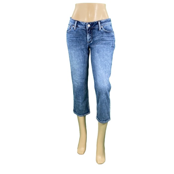 Silver Jeans Suki Medium Wash Capris